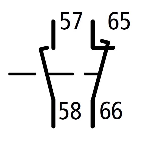 Auxiliary contact for auxiliary contacter, 1 NO 1 NC delayed image 3