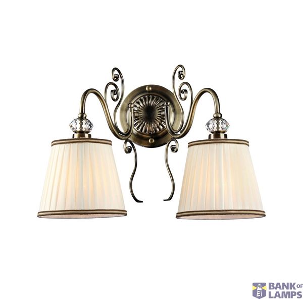 Elegant Vintage Wall Lamp Bronze Antique image 1