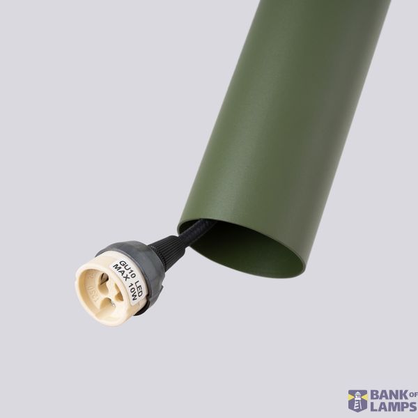 HANGING LAMP LAGOS 1 GREEN OLIVE 1XGU10 image 4