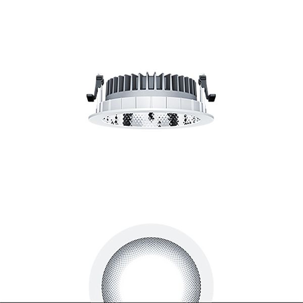 PANOS R R150 3k-830 LDO L FAL WH - LED ceiling-recessed luminaire image 1