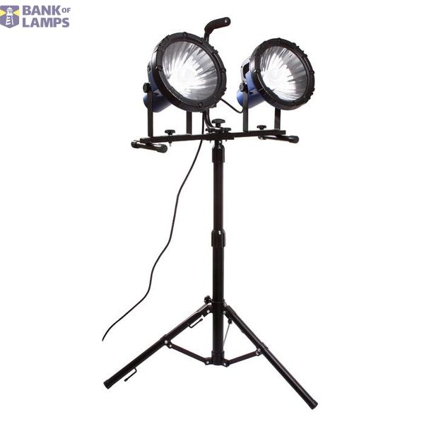 Schwabe Portable Work Lamp 2x36W IP44 on tripod, Neoprene cord 3m image 1