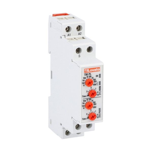 Recycle time relay, independent timings, multiscale, multivoltage, modular version, 12...240VAC/DC image 1