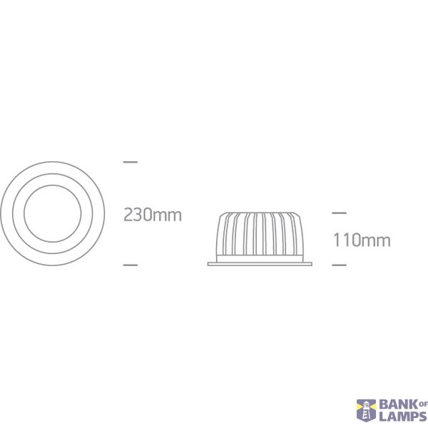 WHITE 30W WW IP20 60deg 230V image 3