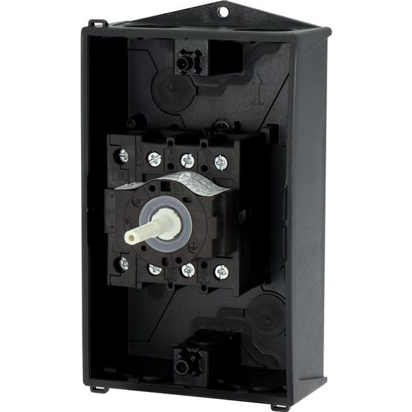P1-25/I2/SVB-SW/N Main switch, P1, 25 A, surface mounting, 3 pole + N, STOP function, With black rotary handle and locking ring, Lockable in the 0 (Off) position image 8