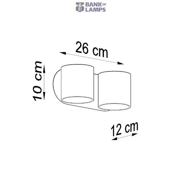 Wall lamp ORBIS 2 white G9 2x40W IP20 image 3