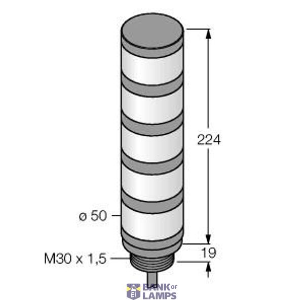 LED Signal Light Tower Light   TL50ZWBGYR W/15 image 1