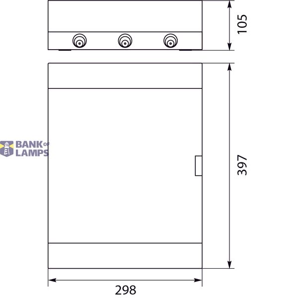 Surface-mounted switchboard SRn-24 (N+PE) image 2