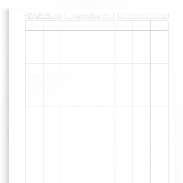 LaserMark, Conductor and cable markers, 6.8 - 12 mm, 23 x 55 mm, white image 1