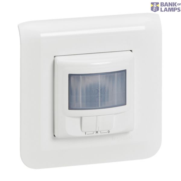 White Mosaic wall detector complete with plate and claw fixing image 1
