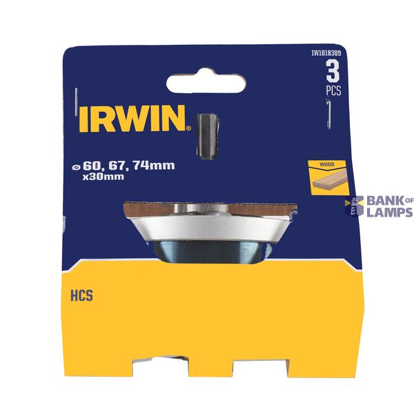 HCS Holesaw set 60/67/74mm image 2