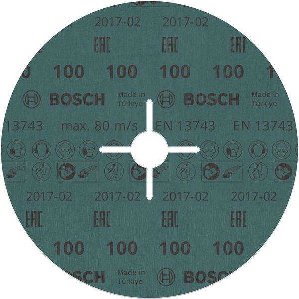 R780 fibre sanding disc, Best for Metal + Inox 180 x 22.23 mm, G100 image 1