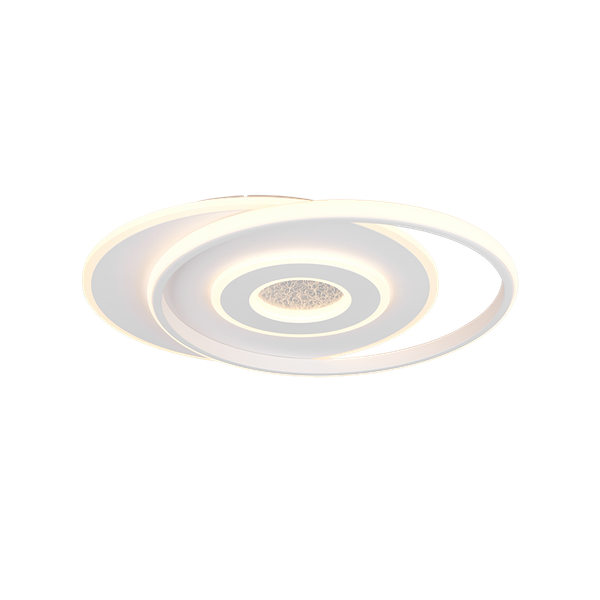 Nazar LED ceiling lamp 48 cm matt white image 1