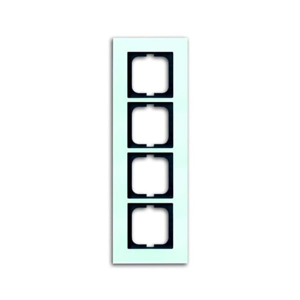 carat®, Frames, Cover frame 4gang, glass white image 1