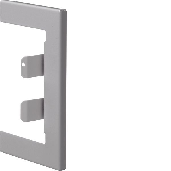 Wall cover plate for BR 68x100mm lid 80mm of sheet steel in light grey image 1