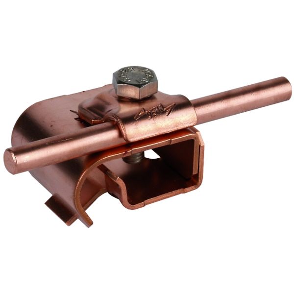 Gutter clamp Cu f. bead 16-22mm with clamping frame for Rd 6-10mm image 1