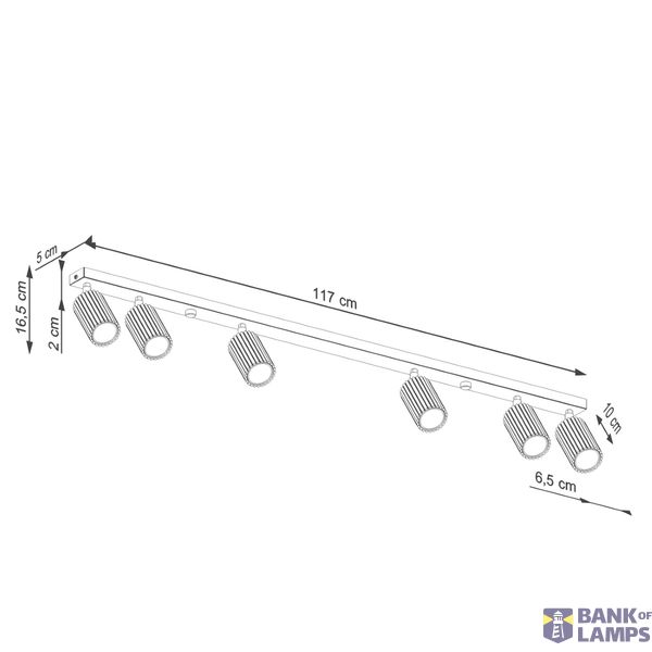 MOVABLE SPOTLIGHTS ON A BLACK CEILING STRIP ABOVE THE DINING ROOM TABLE, CARBON SERIES 6XGU10 image 11