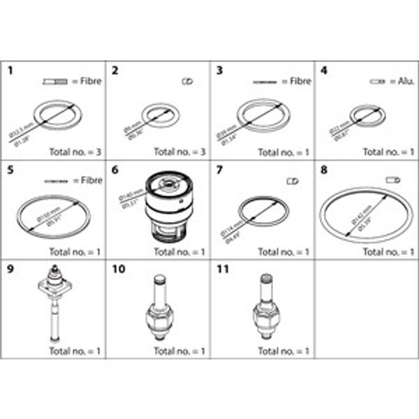 ICLX 100  Overhaul kit image 1