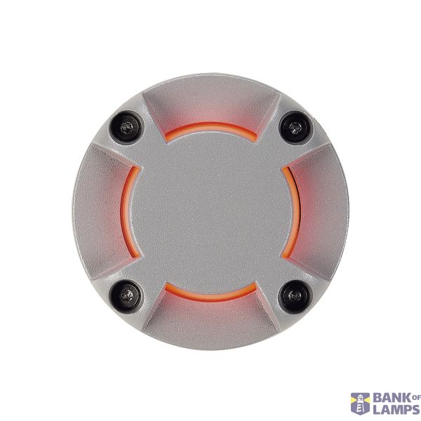 LED PLOT ROUND cover, 4 slots, silver grey image 3