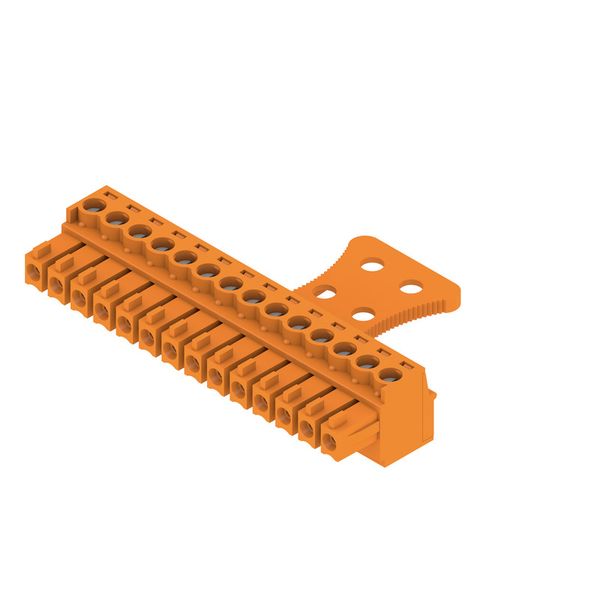 PCB plug-in connector, female plug, 3.81 mm, Number of poles: 14, 180°, Clamping yoke connection, Clamping range, max. : 1.5 mm², Box image 4