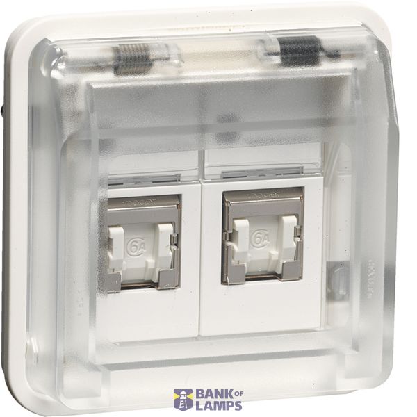 Data connector Cat 6. 2-v, W.1, polar white image 1