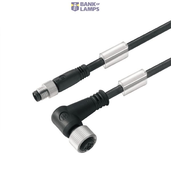 Sensor-actuator Cable, M8 / M12, Number of poles: 3, 7 m, pin, straigh image 1