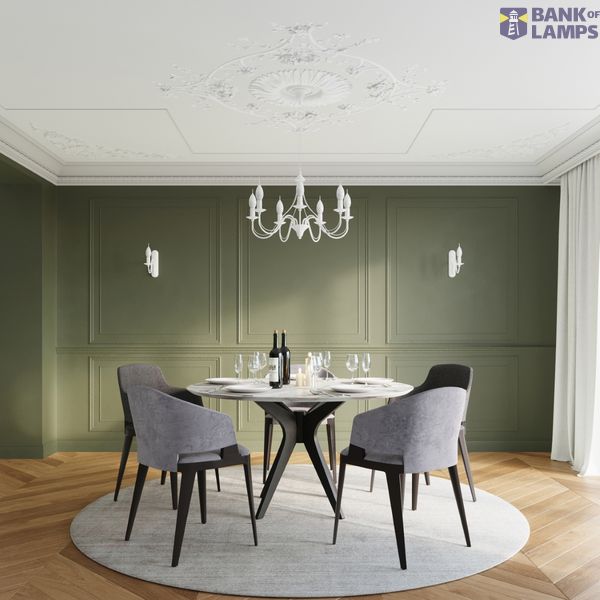 CHANDELIER MINERVA 7 WHITE E14 7X40W IP20 image 3