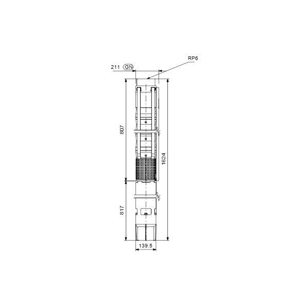 Submersible deepwell pump SP 160-2-A Rp6&quot; 22 kW 3x380-415V 50Hz image 3