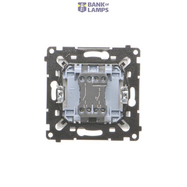 R-TV-SAT final aerial socket, (module), Simon 24, IP20/IP44, champagne matt image 1