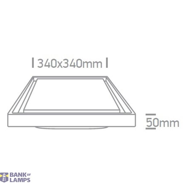 WHITE PLAFO 30W WW IP54 230V image 3