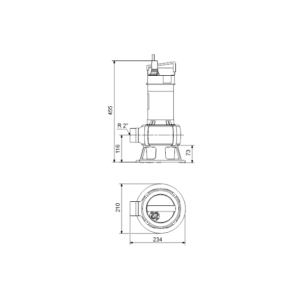 Submersible wastewater pump Unilift AP50B.50.08.1V 1x230V 10m and plug image 3
