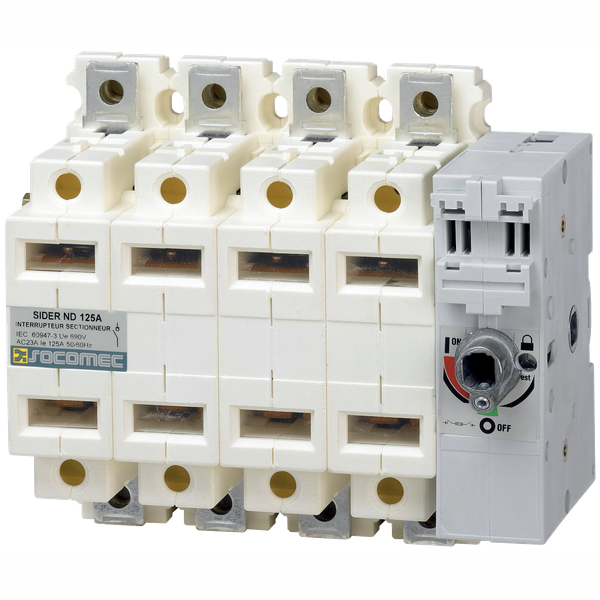 Load break switch with visible contacts  SIDER 3P 125A right side oper image 2