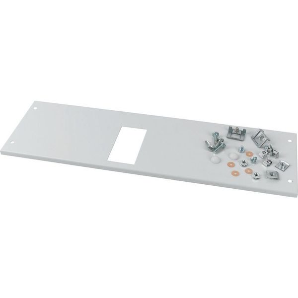XMN130604C Front cover, +mounting kit, for NZM1, horizontal, 3/4p, HxW=150x425mm, grey image 4