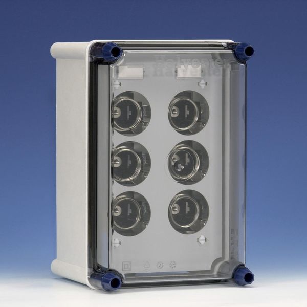 Power distr.encl. 2x63A DIII incl. bus bars image 2