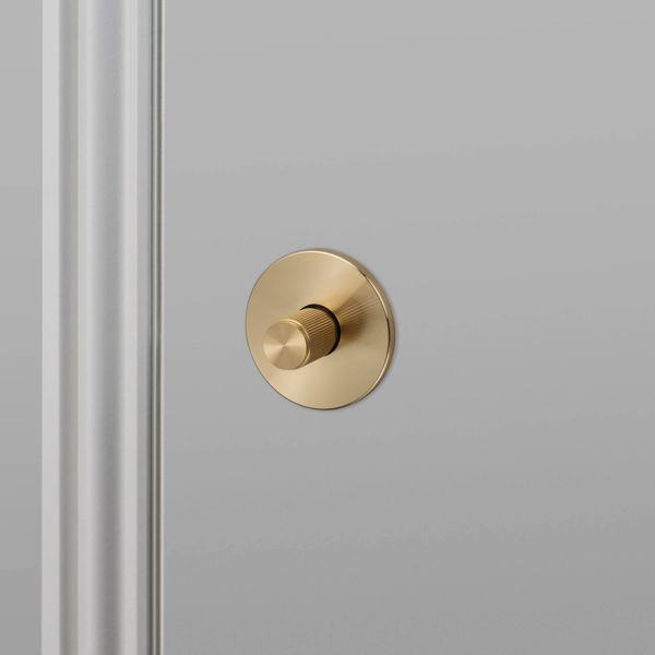 THUMBTURN LOCK / LINEAR / BRASS image 1