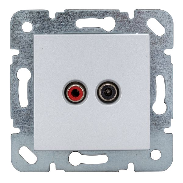 Audio socket, silver image 5
