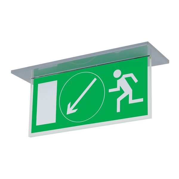 PLEXI LED 101 NM1h Emergency luminaire IP20 image 1