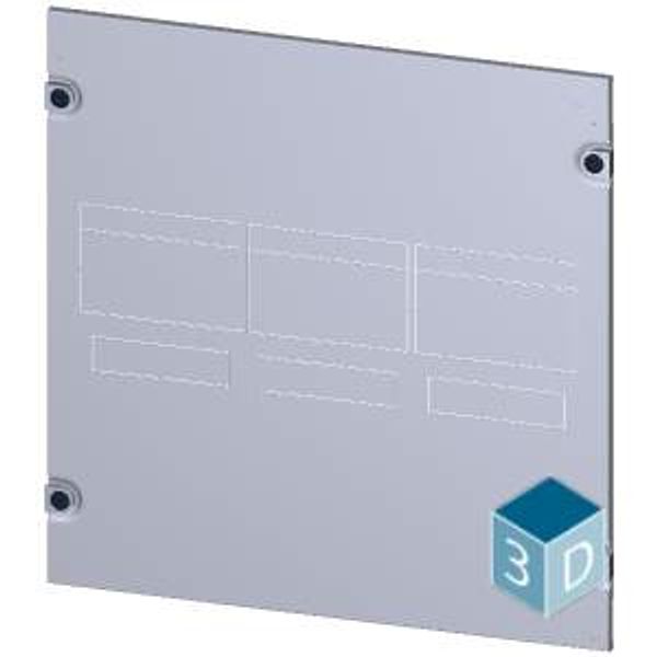 Masking frame 3VA13 (400 A), 3VA14 (630 A), 3VA23 (400 A), 3VA24 (630 A), 3-pole, image 1