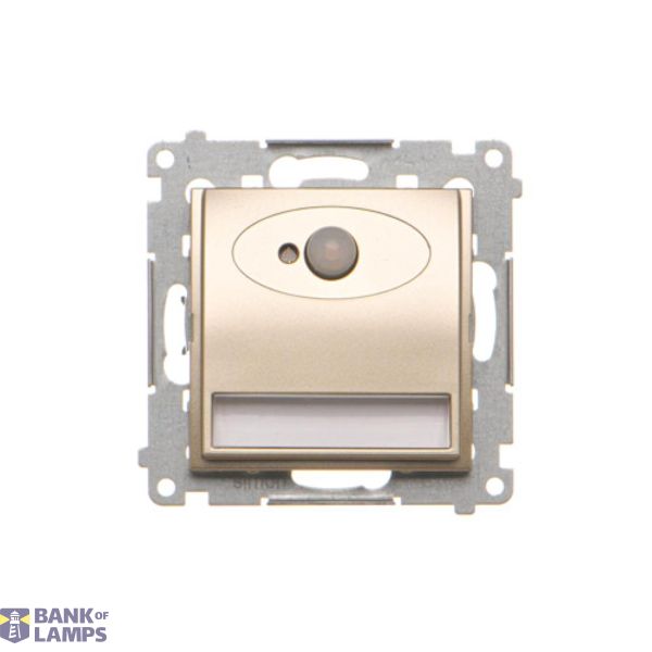 LED luminaire with motion sensor, 230V, Gold matt, metalic image 1