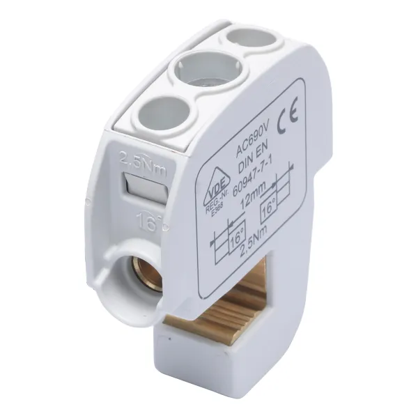 SBB 16 Isolated terminal for rail 86105 grey SIMBLOCK image 1