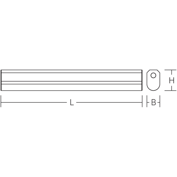 RT 44, 15 W, 1400 lm, 830, white, on/off Linear light fittings, L 1021 image 3