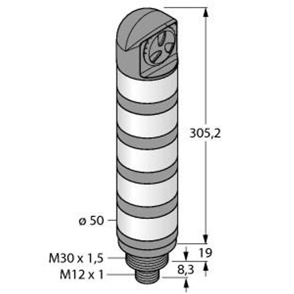 LED Signal Light Tower Light   TL50WGBYRALSQ image 1