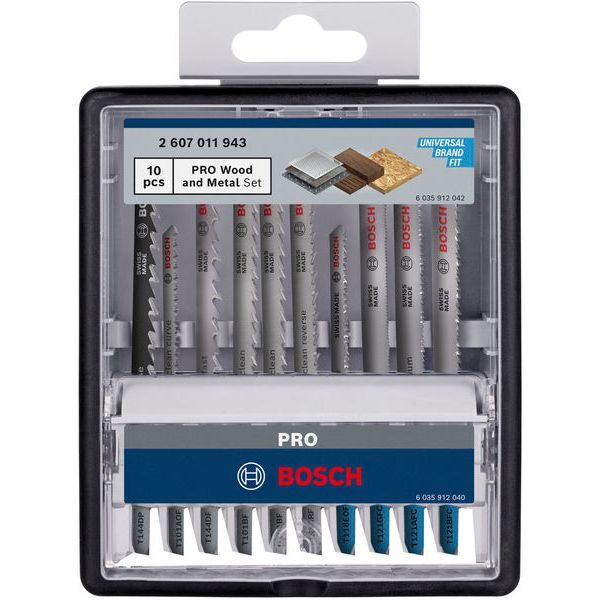 PRO Wood and Metal Jigsaw Blade Set 10 pcs. image 2