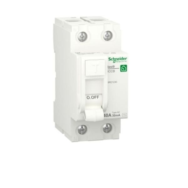 Schneider Electric R9R RCCB, 40A, 2 Pole, 30mA, Type AC, 230V ac image 1