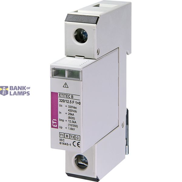 ETITEC B 320/12,5 F 1+0 Surge arrester image 1
