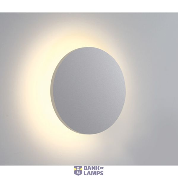 WHITE WALL LED 7W WW IP54 230V DARK LIGHT image 1