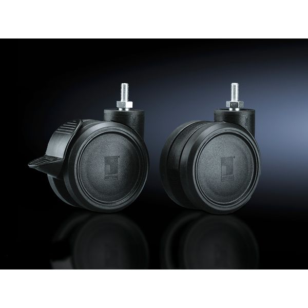 DK Twin castors, M12, each 2 with/without Lock image 2