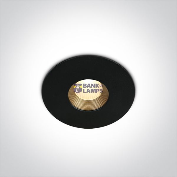BLACK COB LED 8W WW 36deg IP54 230V DARK LIGHT image 1