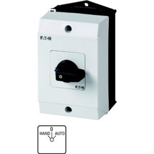 T0-2-15432/I1 Changeoverswitches, T0, 20 A, surface mounting, 2 contact unit(s), Contacts: 4, 45 °, maintained, With 0 (Off) position, HAND-0-AUTO, Design number 15 image 4
