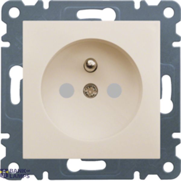 Hager Polo Gn.2P+Z 230V/16A Lumina2 Cream (WL1041) image 1