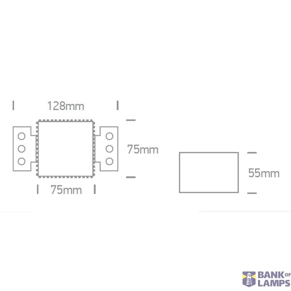 WHITE GU10 10W TRIMLESS DARK LIGHT WITHOUT REFLECTOR image 4